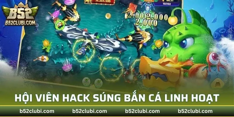 Hội viên cần thực hiện hack súng bắn cá linh hoạt