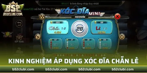 Kinh nghiệm áp dụng cách chơi xóc đĩa chẵn lẻ