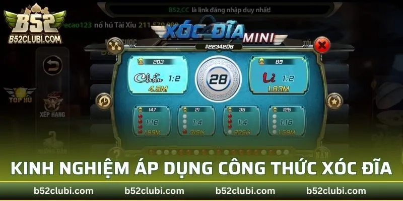 Kinh nghiệm cao thủ áp dụng công thức đánh xóc đĩa online hiệu quả