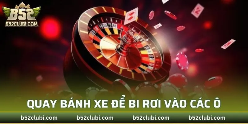 Quay bánh xe để bi rơi vào các ô