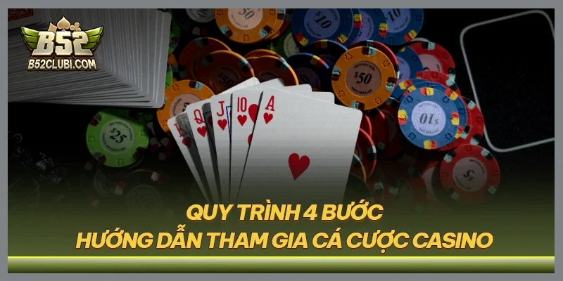 Quy trình 4 bước hướng dẫn tham gia cá cược casino